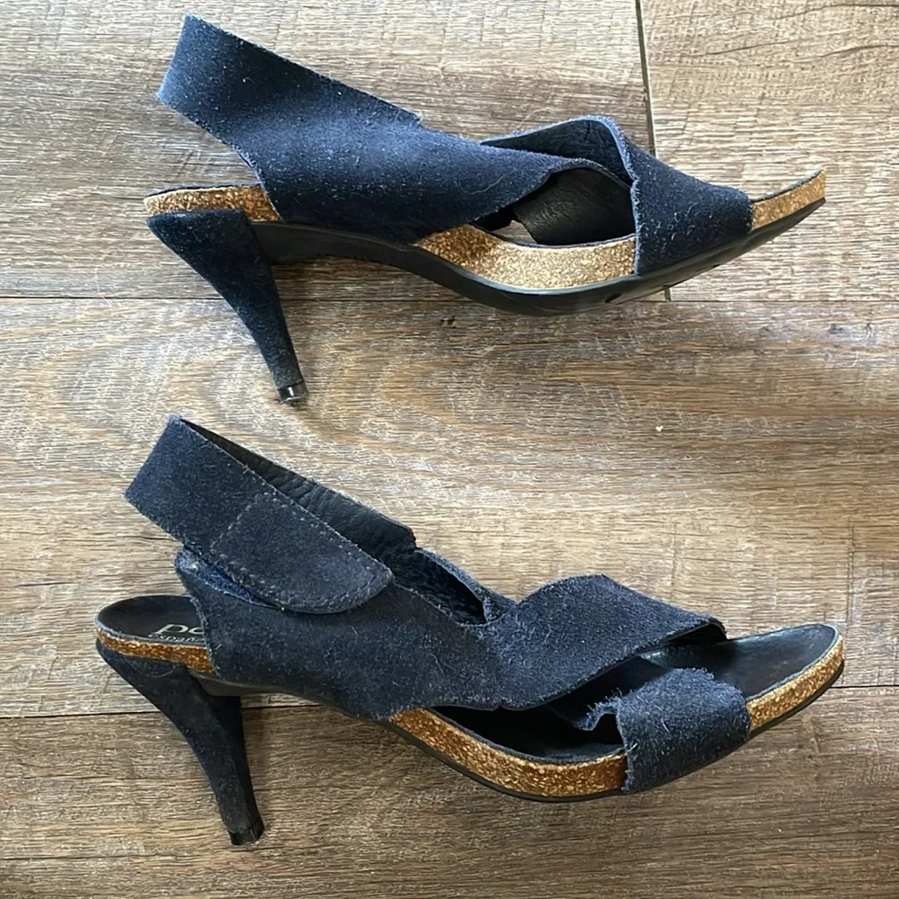 Pedro Garcia suede slingback peep toe Heeled Sandals heels